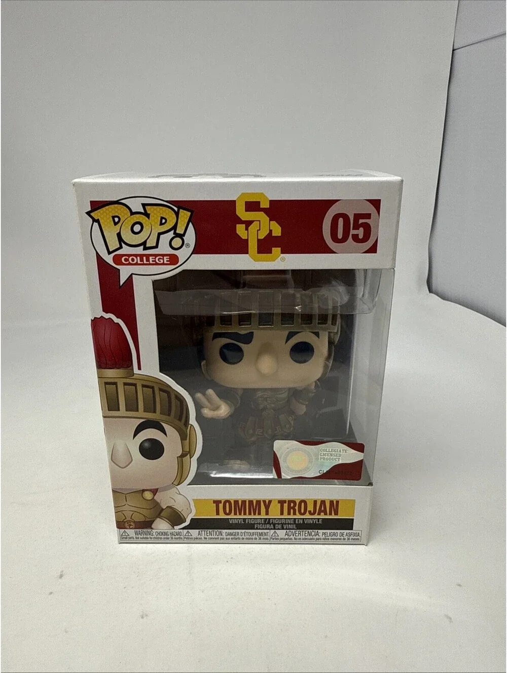 Funko Pop! College Mascots USC Tommy Trojan #05 Vinyl Figure So Cal NCAA NEW